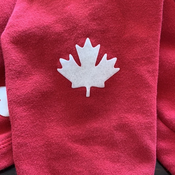 Roots Red Zip Up Hoodie - Picture 3 of 5